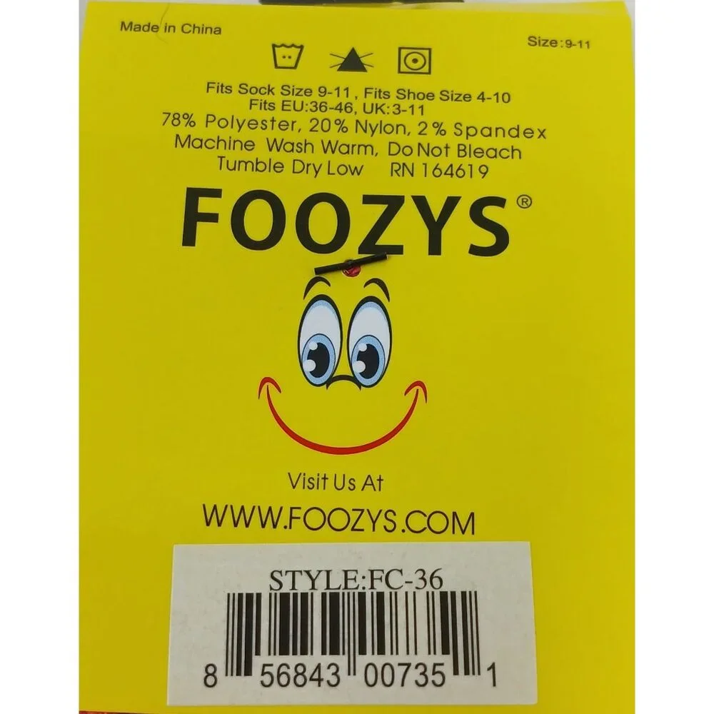 Foozys 6 Pair Foodie Sock Bundle  Women Banana Suchi Strawberry Wine Pepper NOT